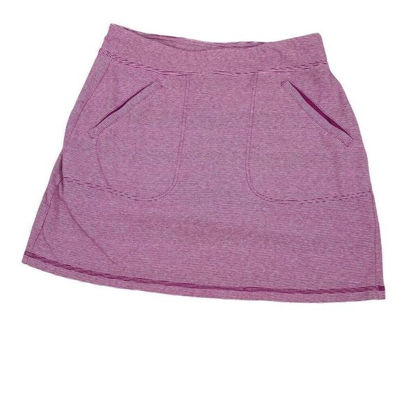 T by Talbots Stripe Skirt / Skort size Small Petite Pink - Picture 1 of 6